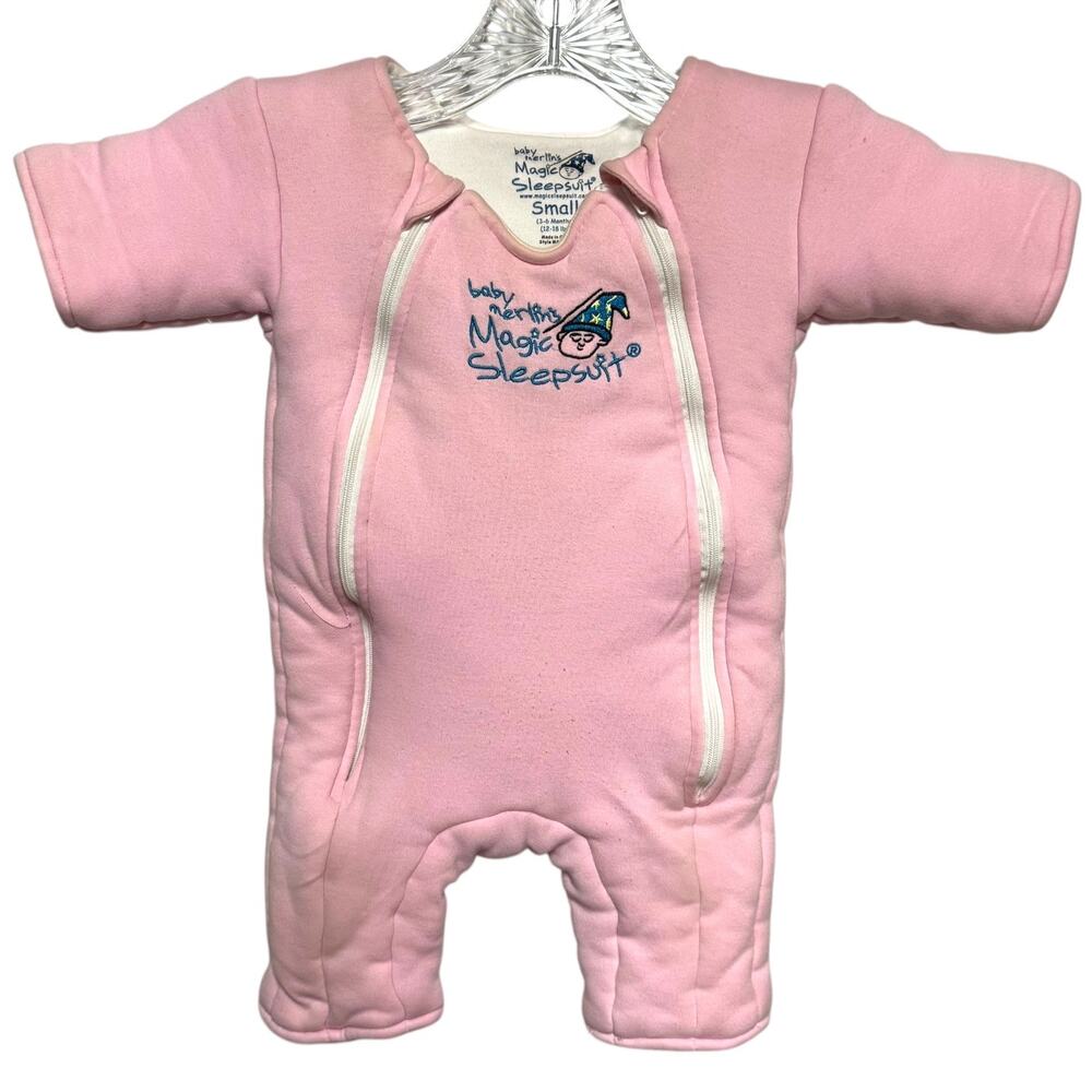 Baby Merlin's Magic Sleepsuit Wearable Blanket Pink 12-18lbs 3-6mo